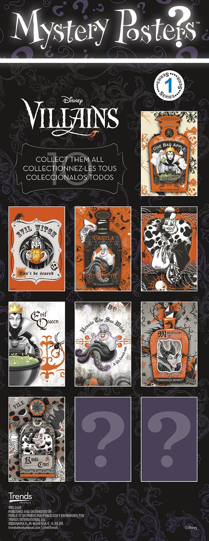 Amazon.com: Trends International MB12420 Mystery Disney Villains